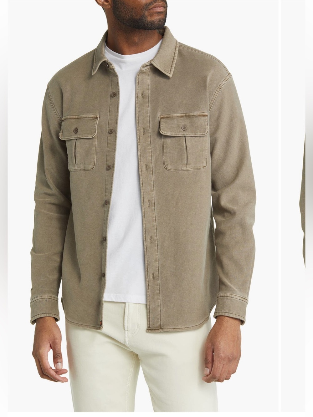 The Normal Brand Tailored Terry Shirt Jacket Taype medium